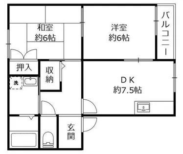 ハイツイーグル 野洲市西河原【2階】の間取り