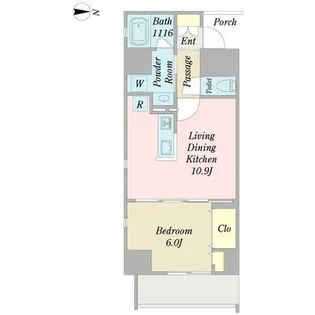 プロシード金山3【0401号室】の間取り
