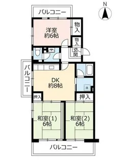 UR鈴の宮【0150103号室】の間取り