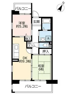 URアルビス緑丘【1040605号室】の間取り