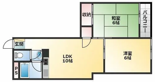 RIZEONE南新町【3階】の間取り