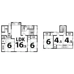 北海道紋別市緑町5丁目【一戸建】の間取り