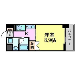 ベルファース尼崎【3階】の間取り