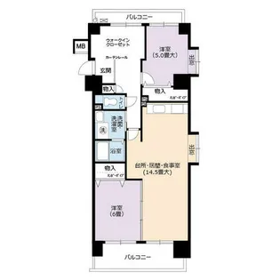 URアーバンラフレ志賀【0050408号室】の間取り