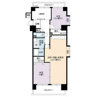 URアーバンラフレ志賀【0050408号室】の間取り