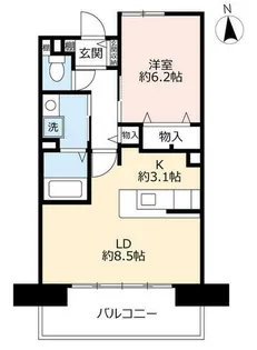 URサンヴァリエあべの阪南【1011207号室】の間取り