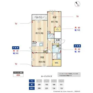 central jigyo【203号室】の間取り
