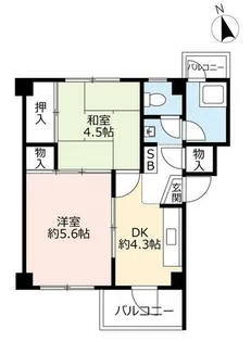 UR香里【D090203号室】の間取り