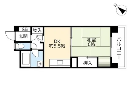 UR尾上【0020311号室】の間取り