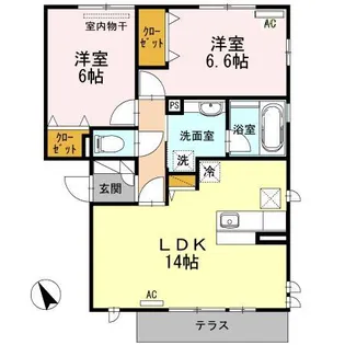 グランシャリオ 守山市播磨田町【3階】の間取り