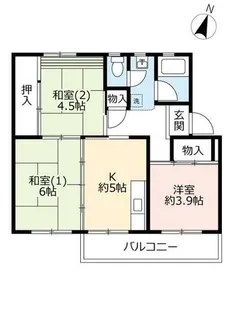 UR中登美第三【C120505号室】の間取り