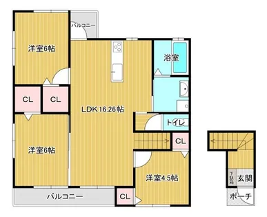 椿新築AP【A201号室】の間取り