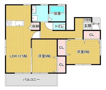 椿新築AP【C106号室】の間取り