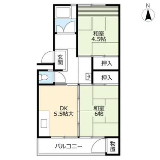 UR志徳【0150409号室】の間取り
