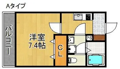 ロカンダ泉佐野【1階】の間取り