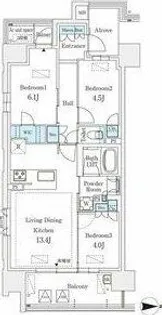 GRANPASEO丸の内【12階】の間取り