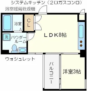 アドバンス心斎橋NEXTURE【6階】の間取り