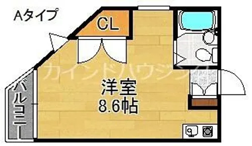 ボンジュール花や【4階】の間取り