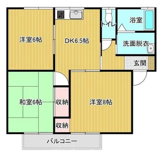 長尾NV【201号室】の間取り