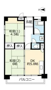 UR高倉台【0011110号室】の間取り