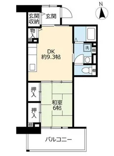 URサンヴァリエあべの阪南【1030810号室】の間取り