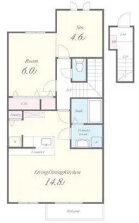 プロニティ(野洲市野洲)【2階】の間取り