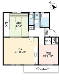 UR東豊中第二【1030404号室】の間取り
