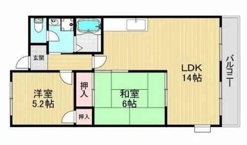 日吉壱番館【2階】の間取り
