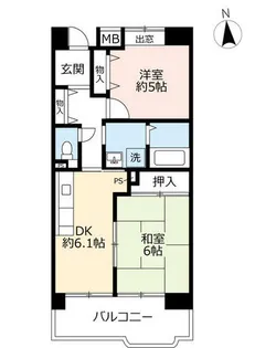 URアーバンラフレ志賀【0080202号室】の間取り