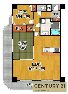 サンコーヴァンテアン大正館【4階】の間取り