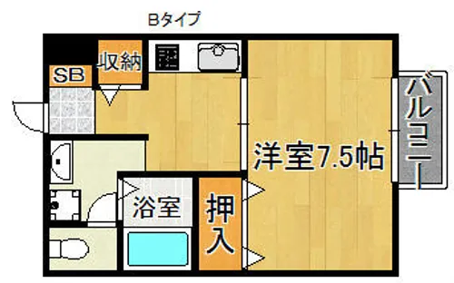 パサート辻野【1階】の間取り