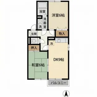 ラ・ヴィータ【2階】の間取り