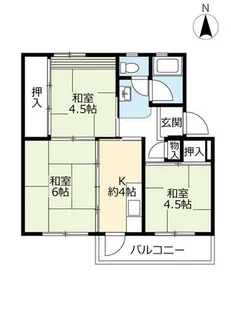 UR藤山台【1110405号室】の間取り