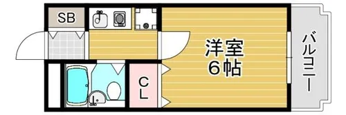 セレッソコート大阪城前【10階】の間取り
