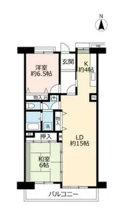 UR藤沢台中央【0000507号室】の間取り