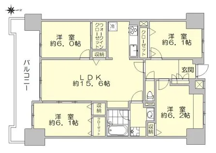 朝日プラザ筑紫野プティックス【3階】の間取り
