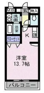 シェーンタール須磨【1階】の間取り