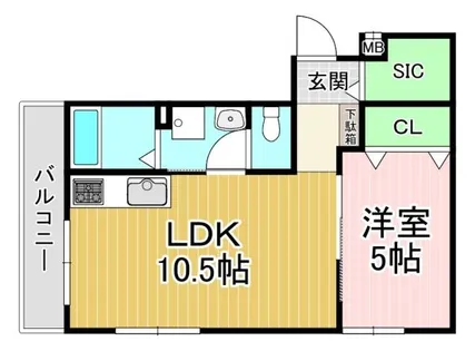 グレイス東向日【303号室】の間取り