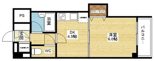 フェリーチェ江坂マンション【8階】の間取り