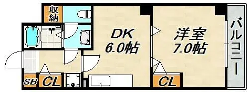 東須磨グリーンハイツ【1階】の間取り
