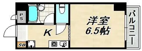 リバージュ須磨【1階】の間取り