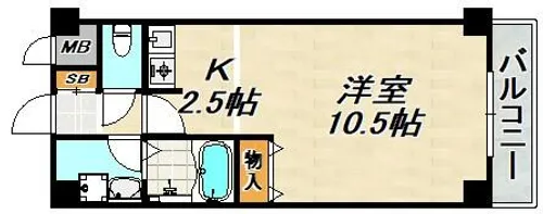 フルール須磨【2階】の間取り