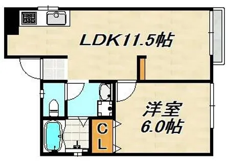 吉岡ハイツ【2階】の間取り