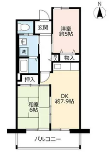URシャレール東豊中【0140604号室】の間取り