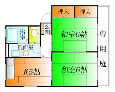 ソファレ杉山【1階】の間取り