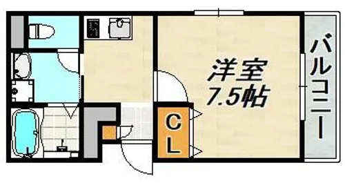 ルミエール下條【1階】の間取り