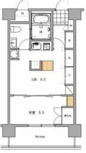 ラクメンビル【5階】の間取り