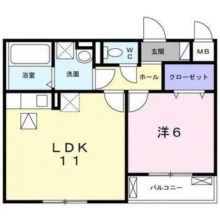 ミレ・グランデ・伏見【2階】の間取り
