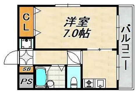 ドゥ・フェイト須磨【2階】の間取り