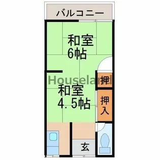 西庄住宅【3号室】の間取り